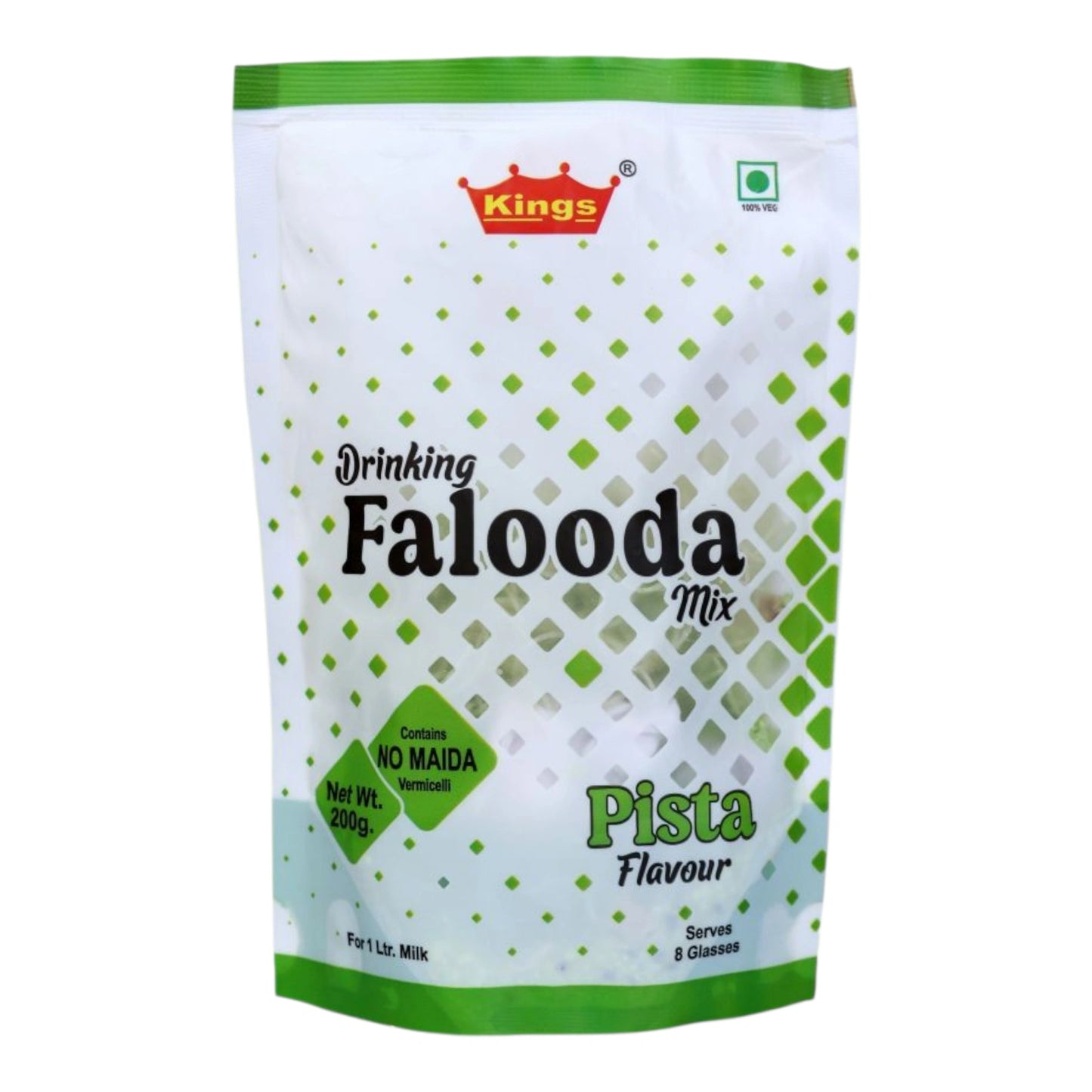 फ़ालूदा मिक्स पीना | कॉर्न सेवई के साथ पिस्ता फ्लेवर (मैदा रहित) | 200 ग्राम