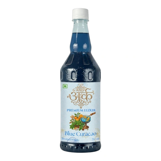 Blue Curacao Mocktail Syrup | Authentic Citrus Orange Elixir by अर्क (750ml)
